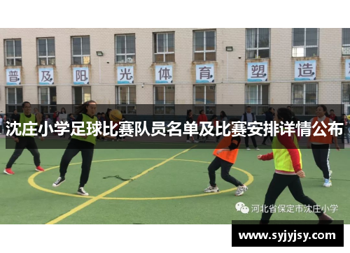 沈庄小学足球比赛队员名单及比赛安排详情公布